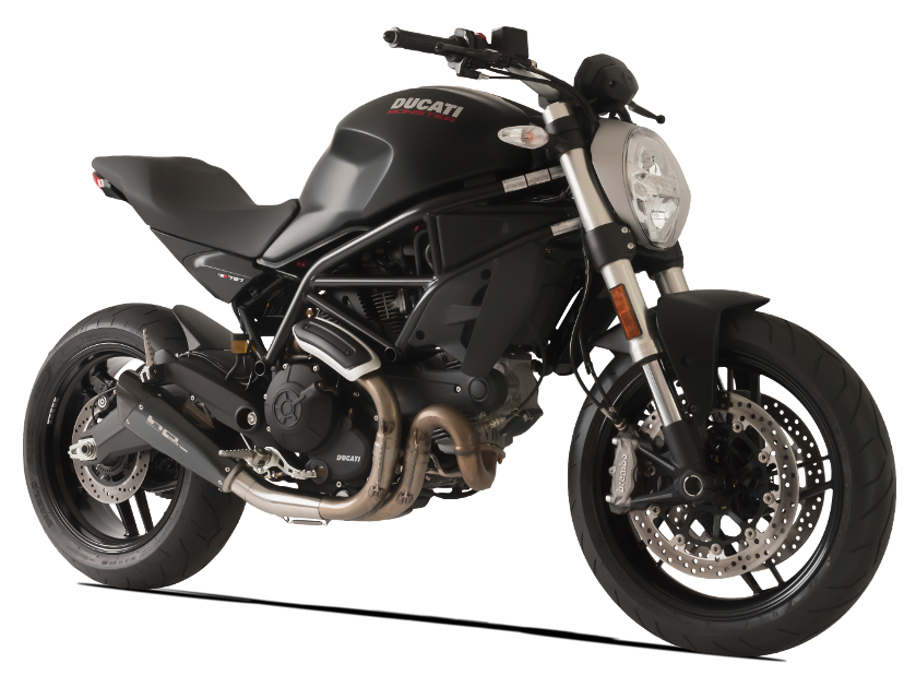 HP CORSE Ducati Monster 797 Slip-on Exhaust "Evoxtreme 260 Black Short" (racing only) – Accessories in the 2WheelsHero Motorcycle Aftermarket Accessories and Parts Online Shop