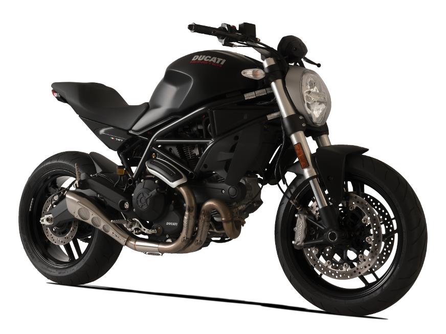 HP CORSE Ducati Monster 797 Slip-on Exhaust "Hydroform Classic Satin Short" (racing only) – Accessories in the 2WheelsHero Motorcycle Aftermarket Accessories and Parts Online Shop
