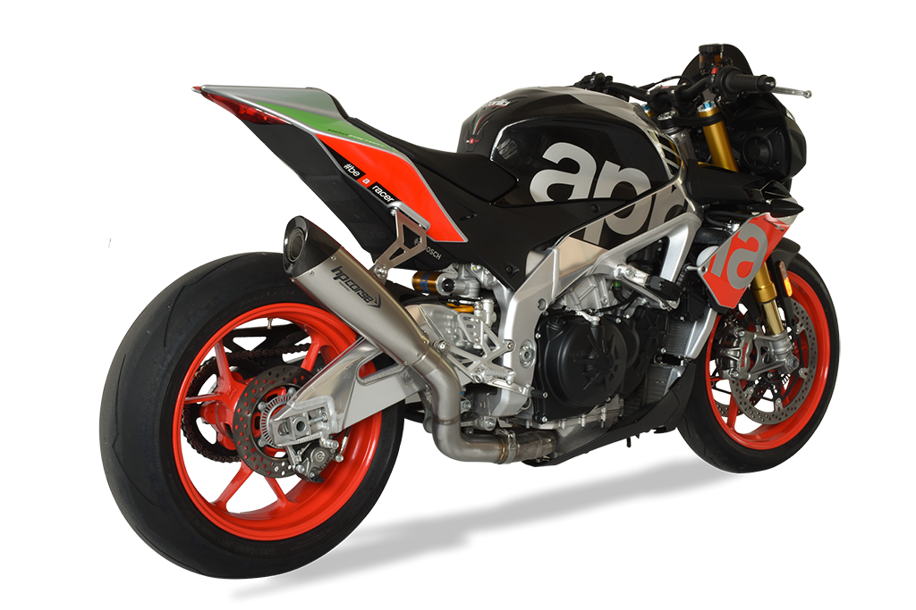 HP CORSE Aprilia RSV4 / Tuono V4 (17/18) Slip-on Exhaust "Evoxtreme 310 Satin" (racing) – Accessories in the 2WheelsHero Motorcycle Aftermarket Accessories and Parts Online Shop
