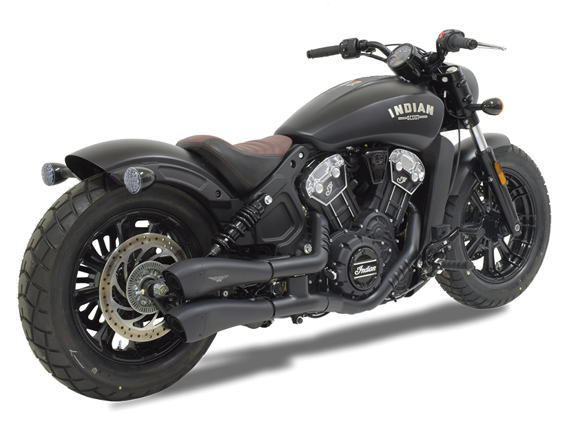 HP CORSE Indian Scout / Sixty / Bobber Slip-on Dual Exhaust "Hydroform Ceramic Black" (Racing) – Accessories in the 2WheelsHero Motorcycle Aftermarket Accessories and Parts Online Shop