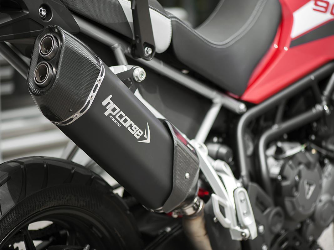HP CORSE Triumph Tiger 900 / 850 Sport (20/23) Slip-on Exhaust "SP-3 Carbon 350 Ceramic Black" (Euro 5) – Accessories in the 2WheelsHero Motorcycle Aftermarket Accessories and Parts Online Shop