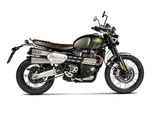 AKRAPOVIC S-T12SO3-HCQT Triumph Scrambler 1200 (2020+) Slip-On Exhaust (titanium) – Accessories in the 2WheelsHero Motorcycle Aftermarket Accessories and Parts Online Shop