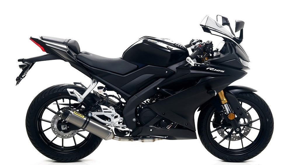 ARROW 51018KZ+51518AK Yamaha YZF-R125 (19/22) Full Exhaust System "Competition Evo Thunder" (aluminum; carbon end cap) – Accessories in the 2WheelsHero Motorcycle Aftermarket Accessories and Parts Online Shop