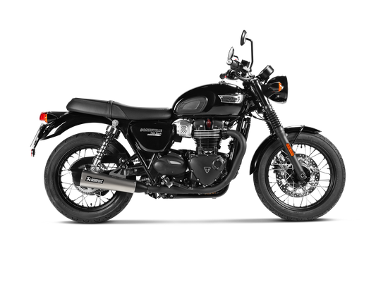 AKRAPOVIC S-T12SO4-HCQT Triumph Bonneville T100 (2020+) Slip-On Exhaust (titanium) – Accessories in the 2WheelsHero Motorcycle Aftermarket Accessories and Parts Online Shop
