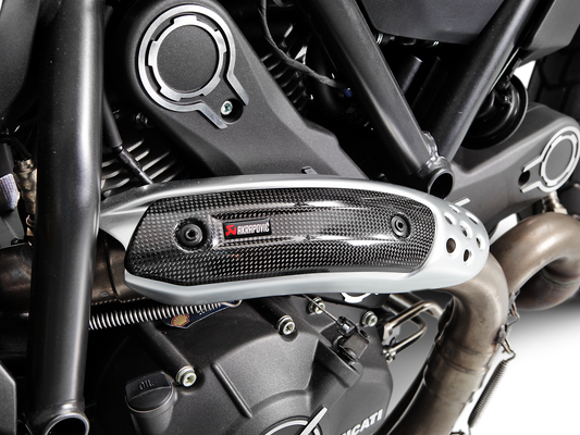 AKRAPOVIC P-HSD12E3 Ducati Monster 797 / Scrambler Carbon Exhaust Heat Shield – Accessories in the 2WheelsHero Motorcycle Aftermarket Accessories and Parts Online Shop
