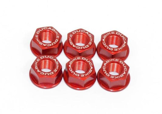 6DSB02 - DUCABIKE Ducati Rear Sprocket Carrier Nuts set – Accessories in the Motoraider Motorcycle Aftermarket Accessories and Parts Online Shop