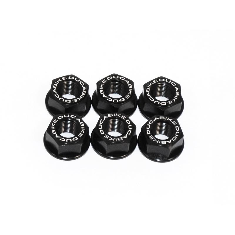 6DSB02 - DUCABIKE Ducati Rear Sprocket Carrier Nuts set – Accessories in the Motoraider Motorcycle Aftermarket Accessories and Parts Online Shop