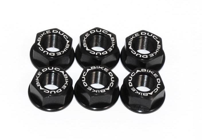 6DSB03 - DUCABIKE Ducati Rear Sprocket Carrier Nuts set – Accessories in the Motoraider Motorcycle Aftermarket Accessories and Parts Online Shop