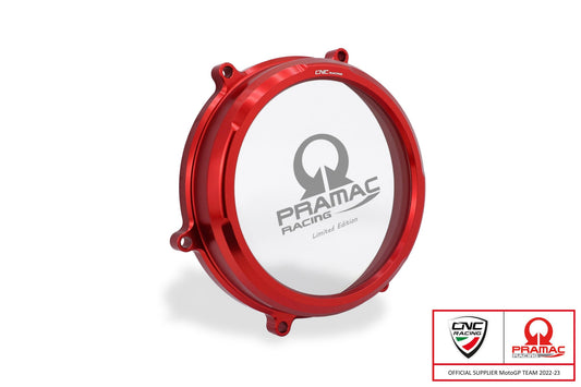 CA202PR - CNC RACING Ducati Panigale V2 / Streetfighter Clear Clutch Cover (Pramac edition) – Accessories in the Motoraider Motorcycle Aftermarket Accessories and Parts Online Shop