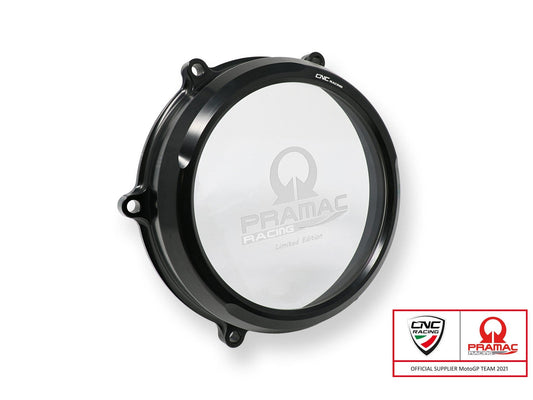 CA210PR - CNC RACING Ducati Panigale V4 (2018+) Oil Bath Clear Clutch Cover (Pramac edition) – Accessories in the Motoraider Motorcycle Aftermarket Accessories and Parts Online Shop