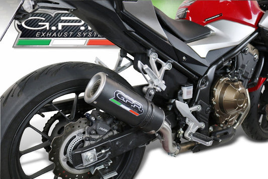 GPR Honda CB500F (2019 – ) Full Exhaust System "M3 Black Titanium" – Accessories in the 2WheelsHero Motorcycle Aftermarket Accessories and Parts Online Shop