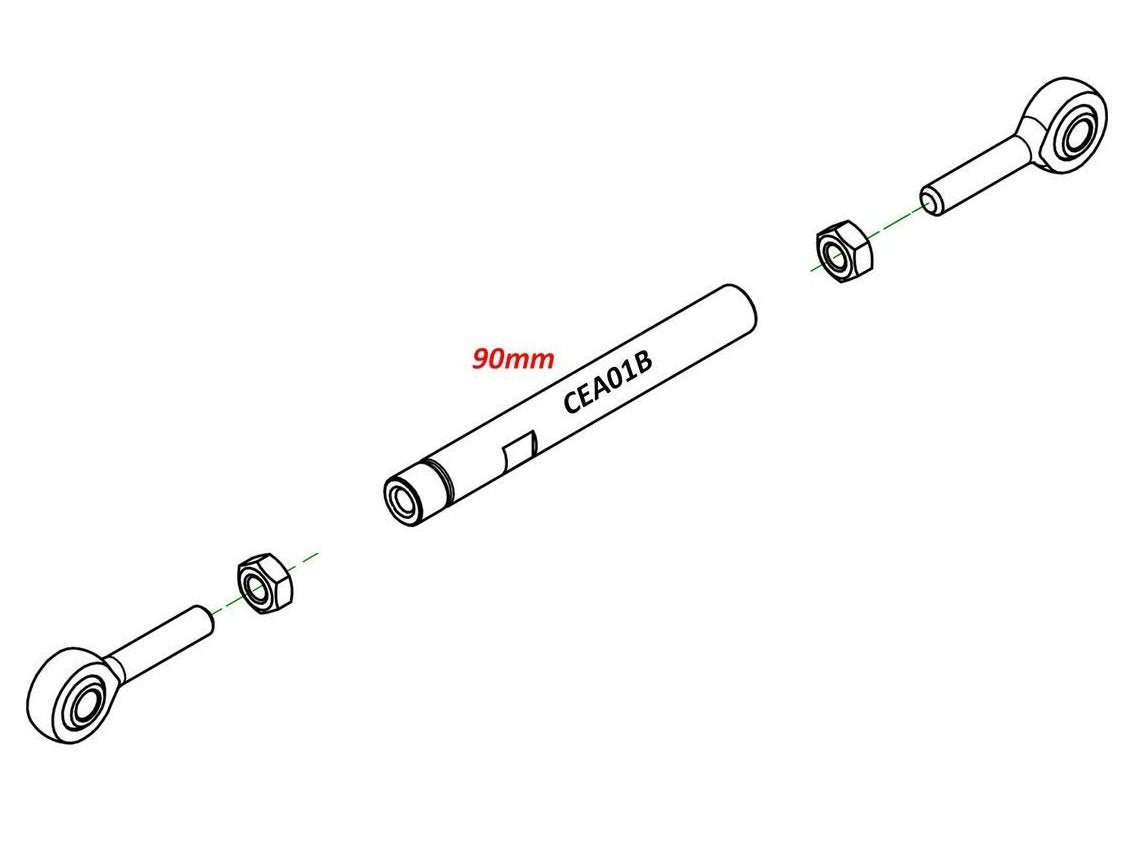 CEA01 - CNC RACING Gear Shift Rod (90 mm) – Accessories in the Motoraider Motorcycle Aftermarket Accessories and Parts Online Shop