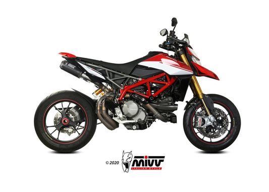 MIVV D.045 Ducati Hypermotard 950 (2019+) Dual Slip-on Exhaust "MK3" (carbon; approved) – Accessories in the 2WheelsHero Motorcycle Aftermarket Accessories and Parts Online Shop