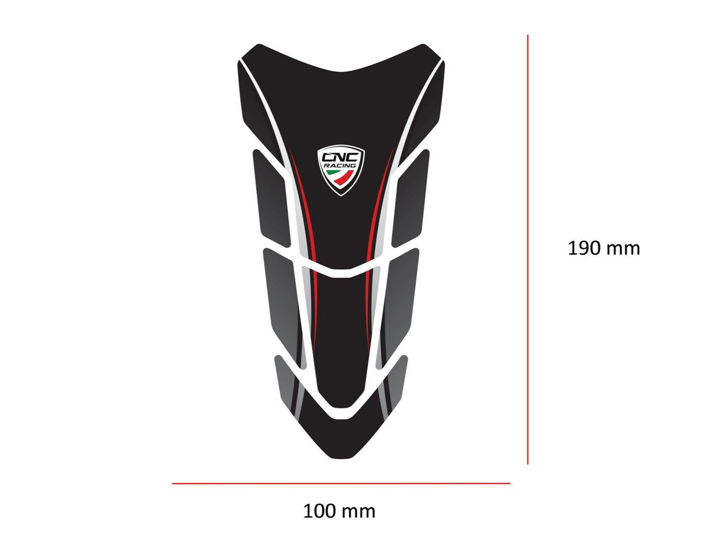 FP004 - CNC RACING Ducati Panigale / Streetfighter Fuel Tank Pad – Accessories in the Motoraider Motorcycle Aftermarket Accessories and Parts Online Shop