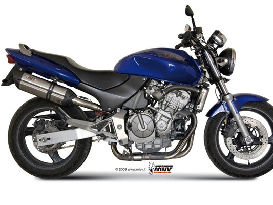 MIVV H.018 HONDA Hornet 600 ( 1998 / 2000 ) Slip on Exhaust "Suono" (stainless steel; approved) – Accessories in the 2WheelsHero Motorcycle Aftermarket Accessories and Parts Online Shop