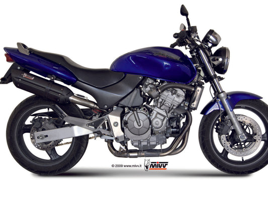 MIVV H.018 HONDA Hornet 600 ( 1998 / 2000 ) Slip on Exhaust "Suono" (black; approved) – Accessories in the 2WheelsHero Motorcycle Aftermarket Accessories and Parts Online Shop