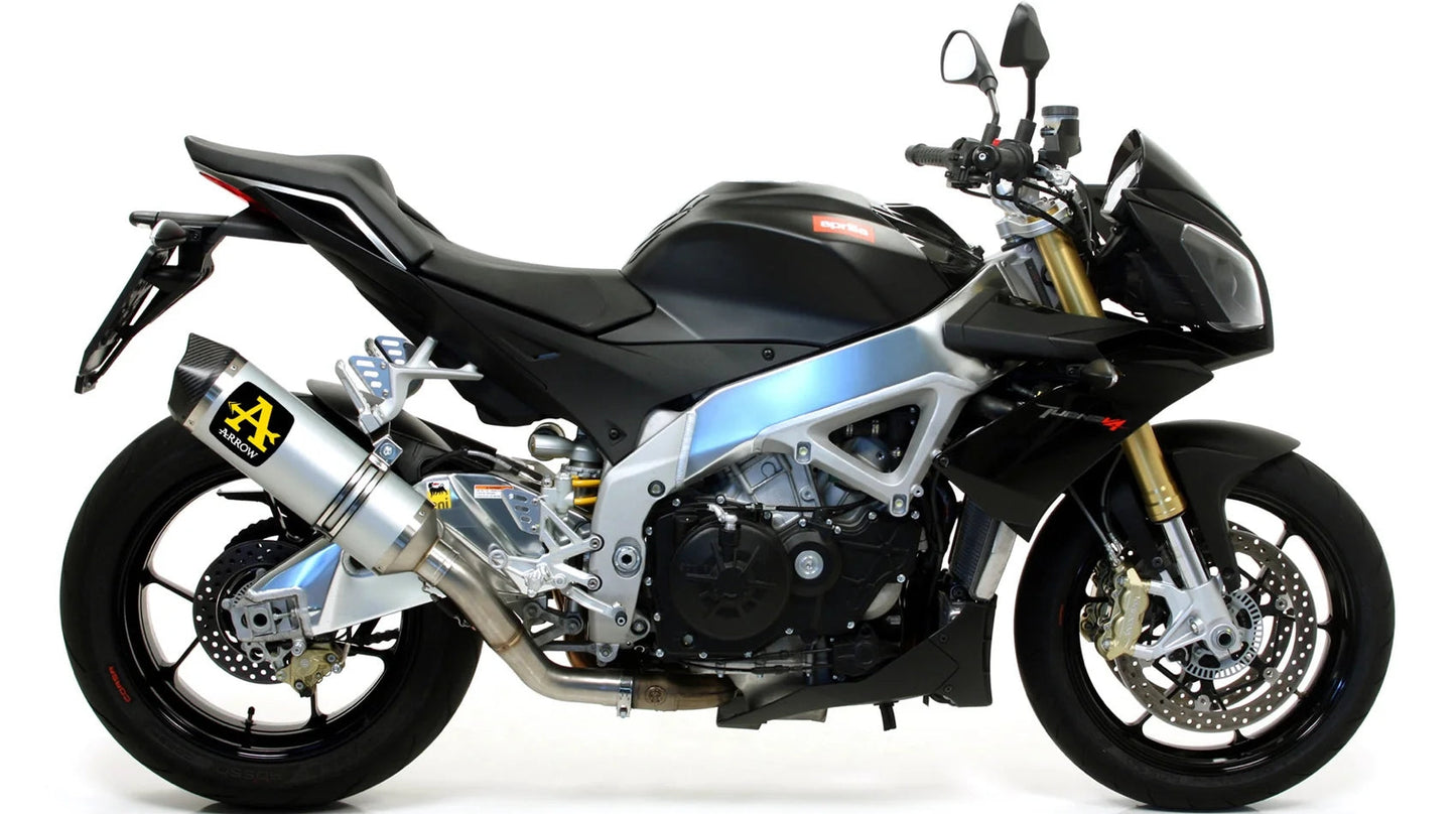 ARROW 71406MI+71744AK Aprilia Tuono V4 (11/14) Slip-on Exhaust "Race Tech" (aluminum) – Accessories in the 2WheelsHero Motorcycle Aftermarket Accessories and Parts Online Shop