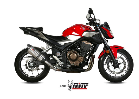 MIVV H.075 HONDA CB 500 F ( 2019 + ) Slip On Exhaust "Suono" (stainless steel; approved) – Accessories in the 2WheelsHero Motorcycle Aftermarket Accessories and Parts Online Shop