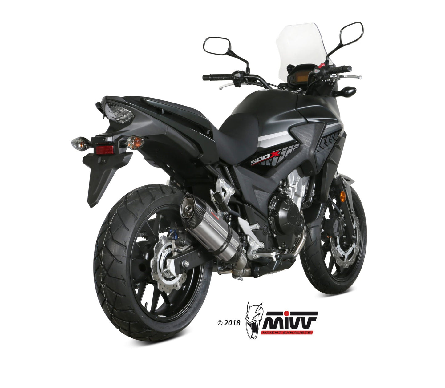 MIVV H.067 HONDA CB 500 X ( 2017 / 20 ) Slip On Exhaust "Suono" (stainless steel; approved) – Accessories in the 2WheelsHero Motorcycle Aftermarket Accessories and Parts Online Shop