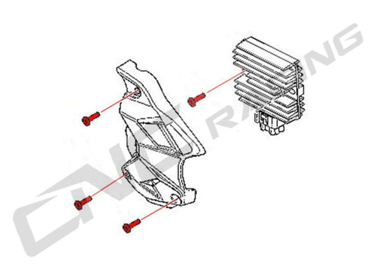 KV307 - CNC RACING MV Agusta Brutale / Dragster Regulator Guard Screws – Accessories in the Motoraider Motorcycle Aftermarket Accessories and Parts Online Shop
