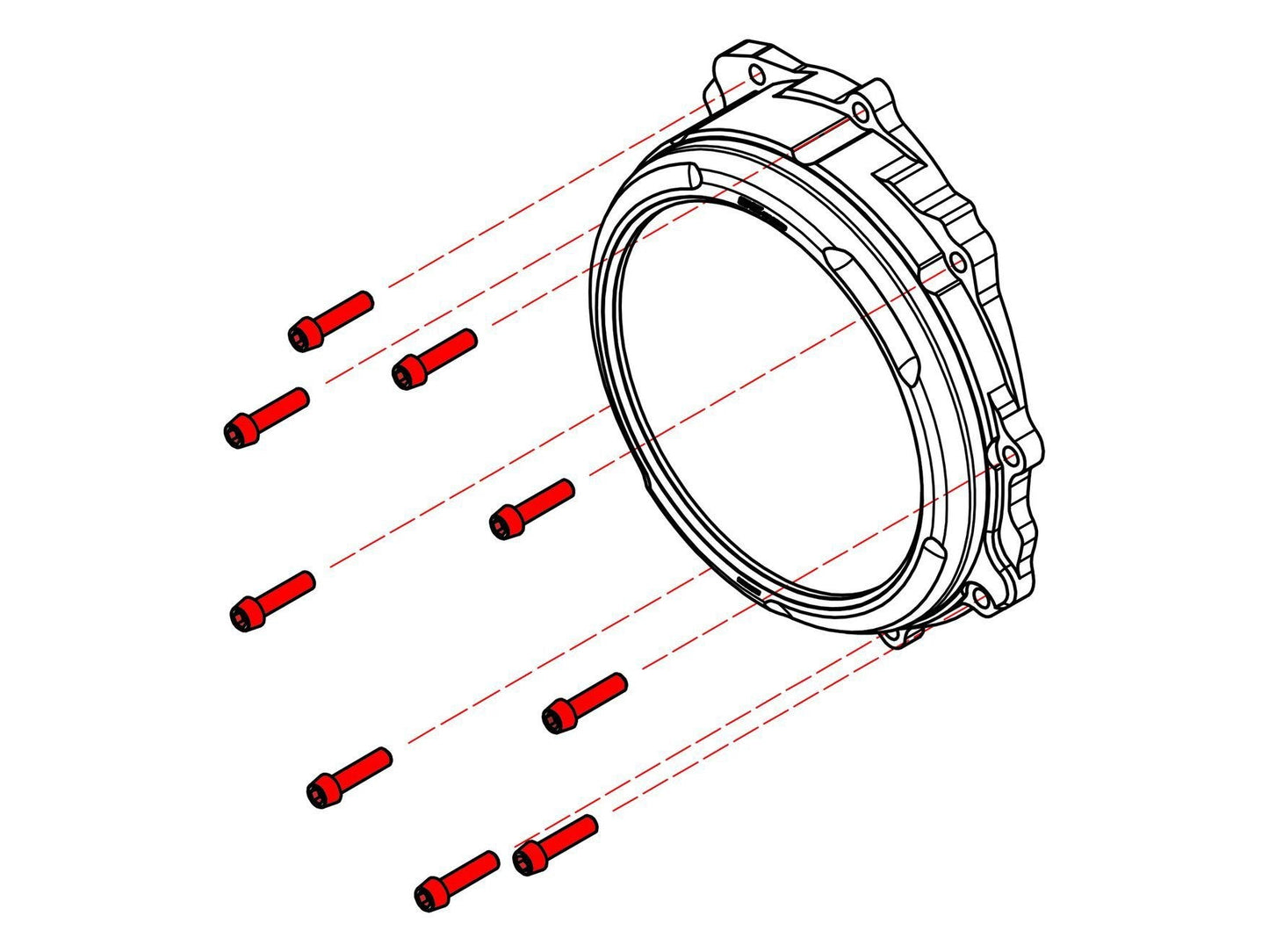 KV432X - CNC RACING MV Agusta Titanium Clutch Cover Bolts – Accessories in the Motoraider Motorcycle Aftermarket Accessories and Parts Online Shop