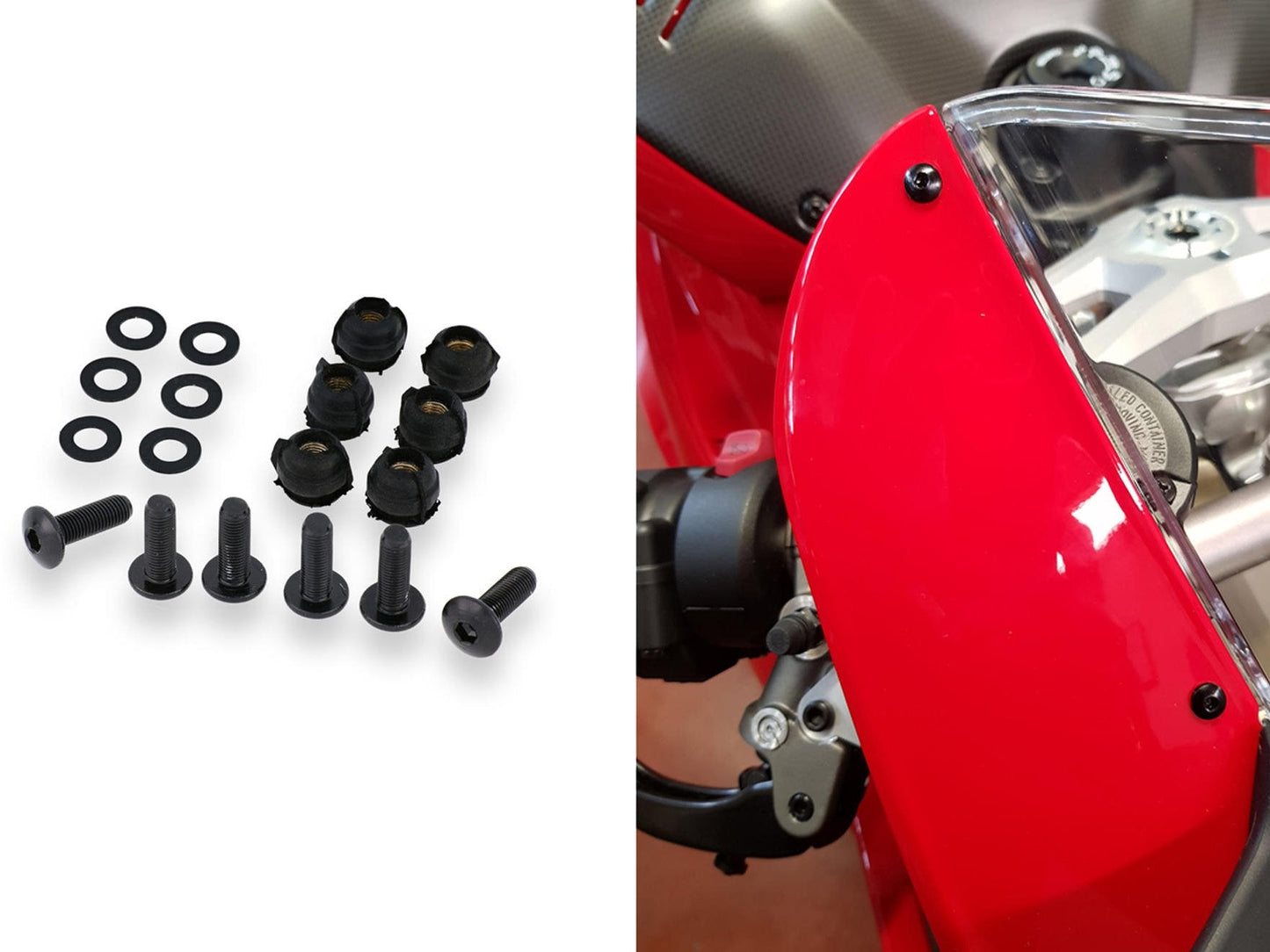 KV435 - CNC RACING Ducati Panigale V4 / V2 (18/24) Screen Bolts Kit – Accessories in the Motoraider Motorcycle Aftermarket Accessories and Parts Online Shop