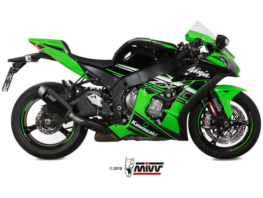 MIVV K.042 KAWASAKI ZX-10 R / RR / SE ( 2016+ ) Slip-on Exhaust "GP Pro" (black; approved) – Accessories in the 2WheelsHero Motorcycle Aftermarket Accessories and Parts Online Shop