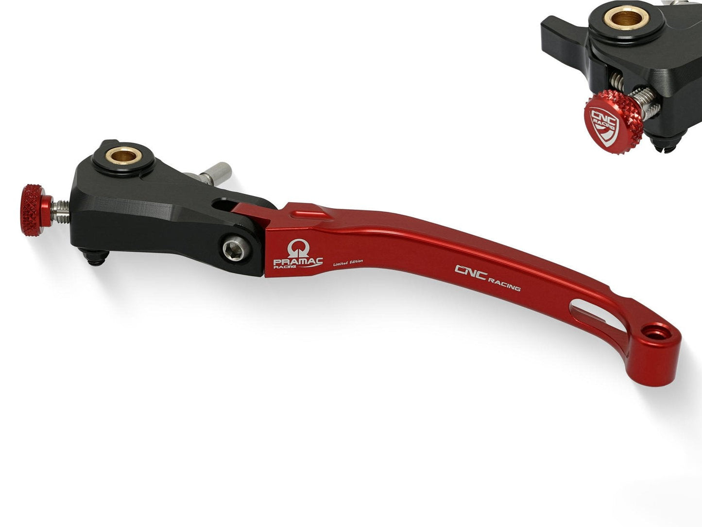 LCR12PR - CNC RACING Ducati / Aprilia / MV Agusta Folding Clutch Lever (Pramac edition) – Accessories in the Motoraider Motorcycle Aftermarket Accessories and Parts Online Shop