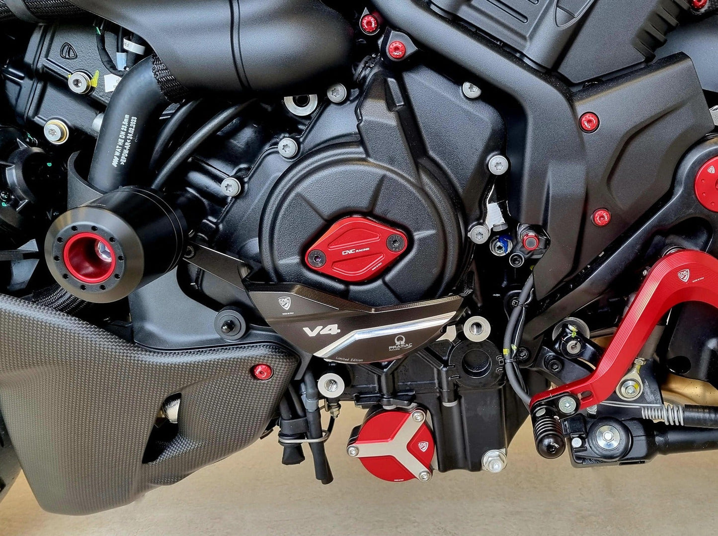 PR328PR - CNC RACING Ducati Diavel V4 (2023+) Generator Cover Protector (Pramac edition) – Accessories in the Motoraider Motorcycle Aftermarket Accessories and Parts Online Shop