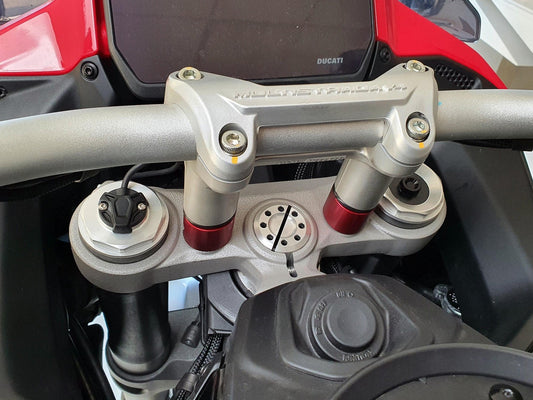 RM258 - CNC RACING Ducati Multistrada V4 (2021+) Handlebar Riser Spacers (H 30mm) – Accessories in the Motoraider Motorcycle Aftermarket Accessories and Parts Online Shop
