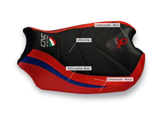 SLD03PR - CNC RACING Ducati Panigale V2 (20/24) Ultragrip Seat Cover (Pramac edition) – Accessories in the Motoraider Motorcycle Aftermarket Accessories and Parts Online Shop