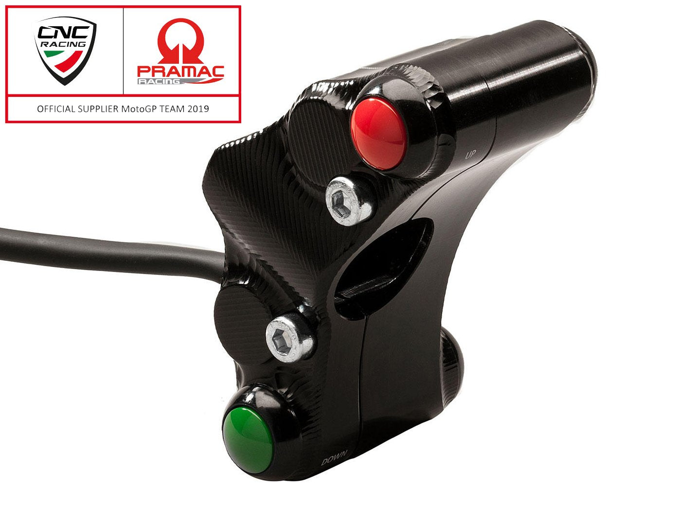 SWD18PR - CNC RACING Ducati 7 Buttons Left Handlebar Switch (street; Pramac edition) – Accessories in the Motoraider Motorcycle Aftermarket Accessories and Parts Online Shop