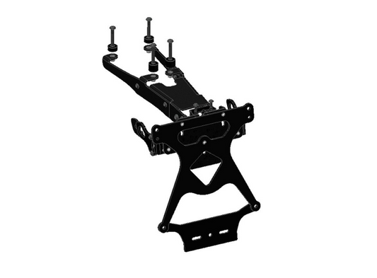 PRT02 - DUCABIKE Ducati Panigale Adjustable License Plate Holder – Accessories in the Motoraider Motorcycle Aftermarket Accessories and Parts Online Shop