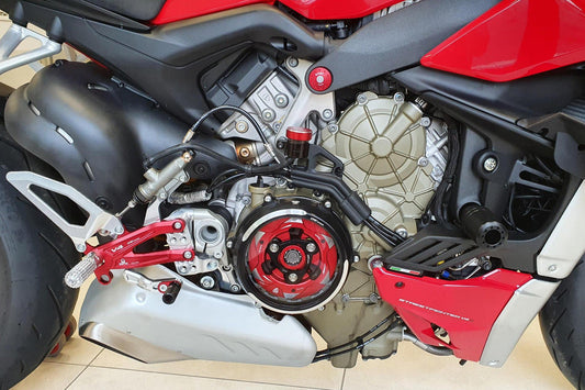 PE409PR - CNC RACING Ducati Streetfighter V4 Adjustable Rearset (Pramac Racing Limited Edition) – Accessories in the Motoraider Motorcycle Aftermarket Accessories and Parts Online Shop