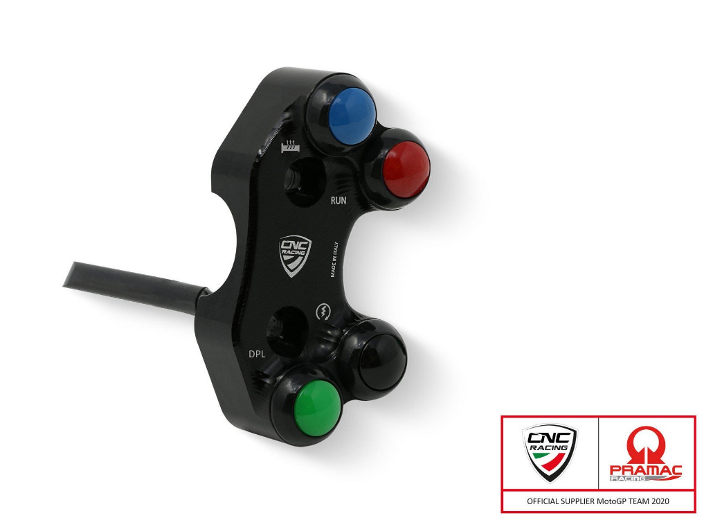 SWD21PR - CNC RACING Ducati Streetfighter V4 (20/24) Right Handlebar Switch (for OEM and RCS Brembo; Pramac edition) – Accessories in the Motoraider Motorcycle Aftermarket Accessories and Parts Online Shop
