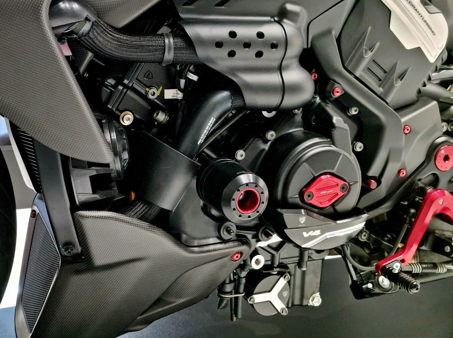 TC327 - CNC RACING Ducati Diavel V4 (2023+) Frame Crash Protection Sliders – Accessories in the Motoraider Motorcycle Aftermarket Accessories and Parts Online Shop