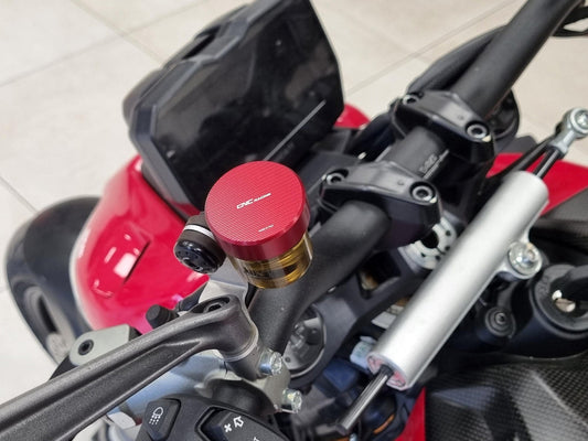 TF885 - CNC RACING Ducati / MV Agusta Clutch Fluid Tank Cap "Streaks" (M34x4) – Accessories in the Motoraider Motorcycle Aftermarket Accessories and Parts Online Shop