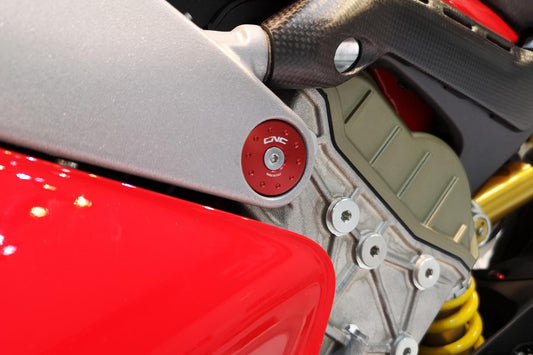 TT352 - CNC RACING Ducati Panigale V4 / Streetfighter Frame Plugs – Accessories in the Motoraider Motorcycle Aftermarket Accessories and Parts Online Shop
