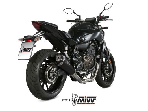 MIVV Y.045 YAMAHA MT-07 / FZ-07 (2014 - ) Full System High Exhaust "DELTA RACE" (Black; approved) – Accessories in the 2WheelsHero Motorcycle Aftermarket Accessories and Parts Online Shop