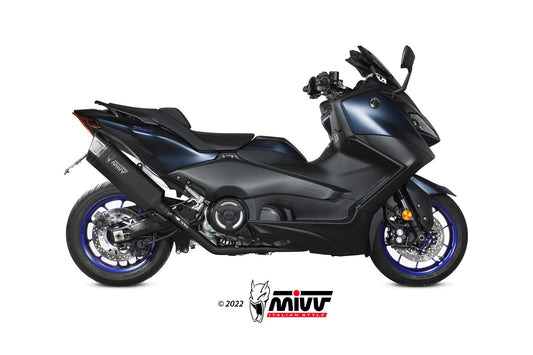 MIVV Y.073 YAMAHA T-MAX 560 (2022 - ) Full System Exhaust "SR-1" (BLACK Titanium; approved) – Accessories in the 2WheelsHero Motorcycle Aftermarket Accessories and Parts Online Shop