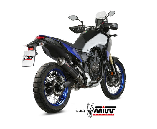 MIVV Y.064 YAMAHA TENERE' 700 (2019 - ) SLIP-ON Exhaust "OVAL" (Black; approved) – Accessories in the 2WheelsHero Motorcycle Aftermarket Accessories and Parts Online Shop