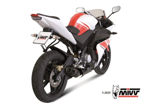 MIVV Y.030 YAMAHA YZF R125 (2008 - 2013) Full System Exhaust "GP" (Carbon + Carbon Cap; approved) – Accessories in the 2WheelsHero Motorcycle Aftermarket Accessories and Parts Online Shop