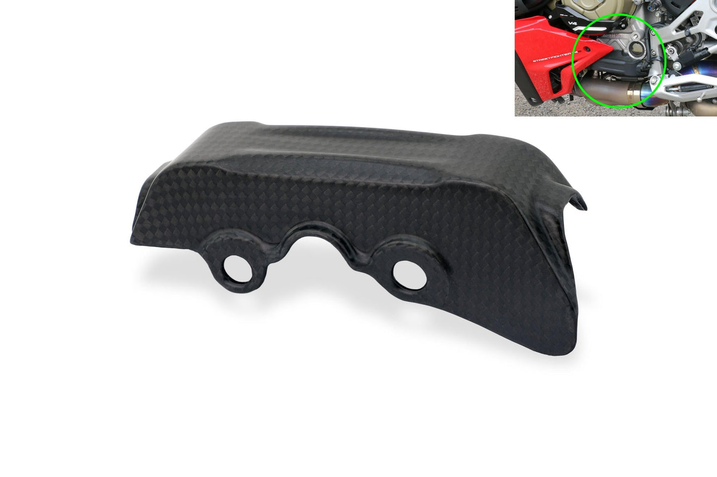 ZA309 - CNC RACING Ducati Streetfighter V4 (2020+) Carbon Quick-shift Cable Cover – Accessories in the Motoraider Motorcycle Aftermarket Accessories and Parts Online Shop