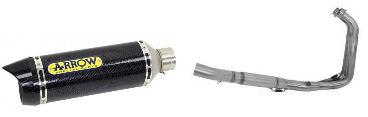 ARROW 71605MI+71817MK Yamaha MT-07 (14/20) Full Exhaust System "Competition Evo Thunder" (carbon; racing) – Accessories in the 2WheelsHero Motorcycle Aftermarket Accessories and Parts Online Shop