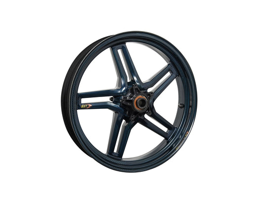 BST Ducati Hypermotard 1100 Carbon Wheel "Rapid TEK" (front, 5 slanted spokes, black hubs) – Accessories in the Motoraider Motorcycle Aftermarket Accessories and Parts Online Shop