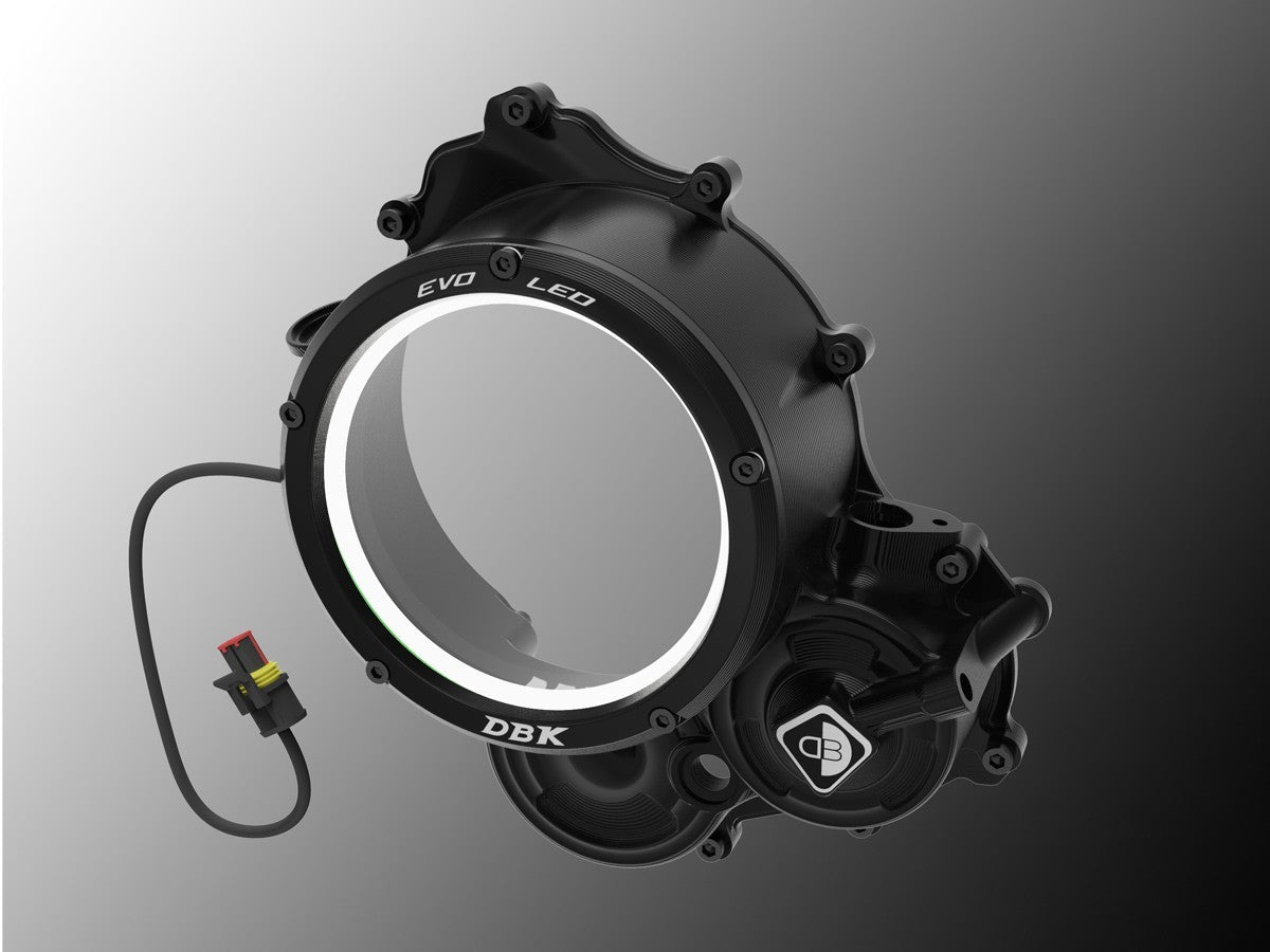 DBK DUCABIKE CCDVL15 Ducati Hypermotard 698 Mono (2024+ ) Clear Clutch Cover "3D Evo LED" – Accessories in the Motoraider Motorcycle Aftermarket Accessories and Parts Online Shop