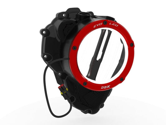 DBK DUCABIKE CCDVL16 Triumph Clear Clutch Cover "3D EVO LED" – Accessories in the Motoraider Motorcycle Aftermarket Accessories and Parts Online Shop