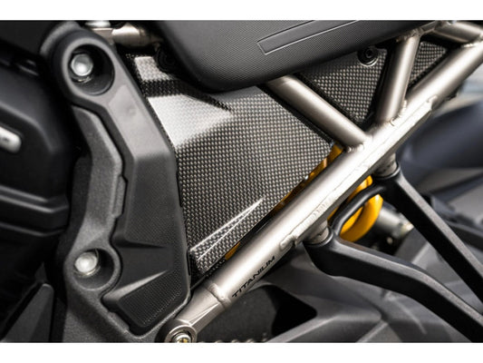 CRB146 - DBK Ducati Multistrada V4 RS (2024+) Carbon Frame Cover – Accessories in the Motoraider Motorcycle Aftermarket Accessories and Parts Online Shop