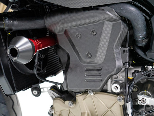 CRB156O - DUCABIKE Ducati Hypermotard 698 Mono / RVE (2024+) Carbon Engine Cover (left) – Accessories in the Motoraider Motorcycle Aftermarket Accessories and Parts Online Shop