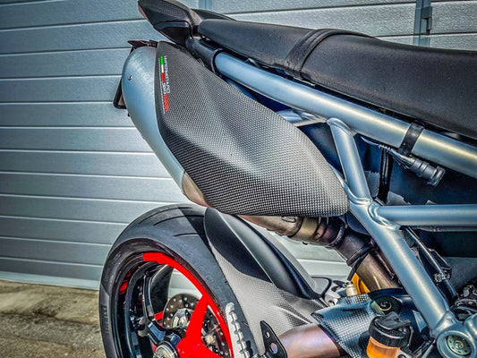 DBK DUCABIKE CRB194 Ducati Hypermotard 950 (2019+) Carbon Side Fairing Panels – Accessories in the Motoraider Motorcycle Aftermarket Accessories and Parts Online Shop